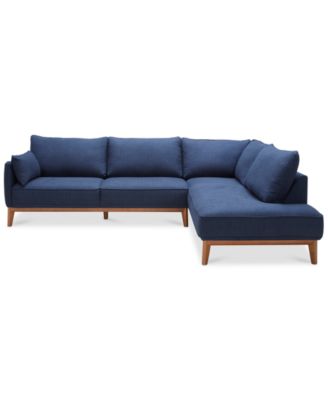 Jollene 113" 2-Pc. Fabric Sectional, Created for Macy's