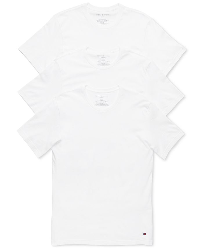 reform fort identifikation Tommy Hilfiger Men's 3 Pack Slim Fit Cotton Crew Undershirts - Macy's