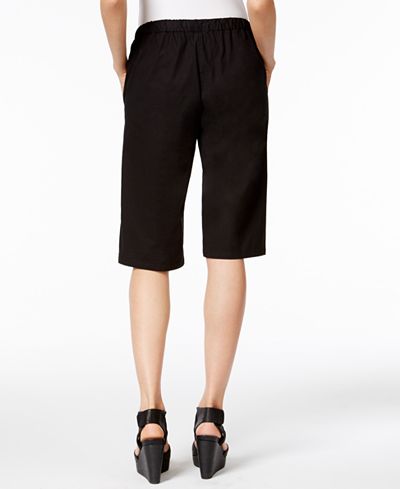 Eileen Fisher Organic Cotton-Blend Bermuda Shorts