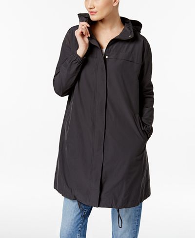 Eileen Fisher Hooded Draped-Back Jacket