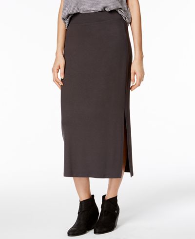 Eileen Fisher Jersey Pull-On Midi Skirt