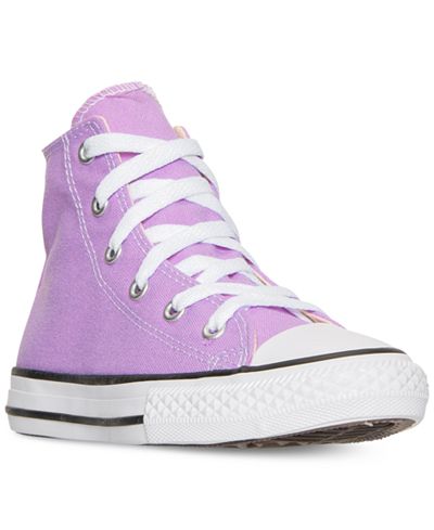 Converse Little Girls' Chuck Taylor All Star High Top Casual Sneakers from Finish Line