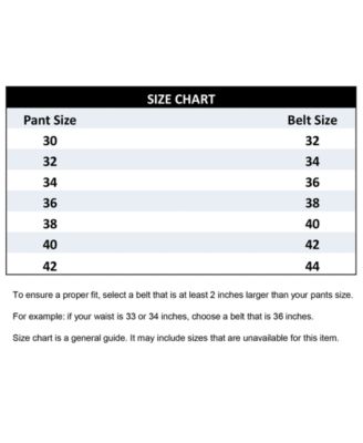 Fossil Shoe Size Chart