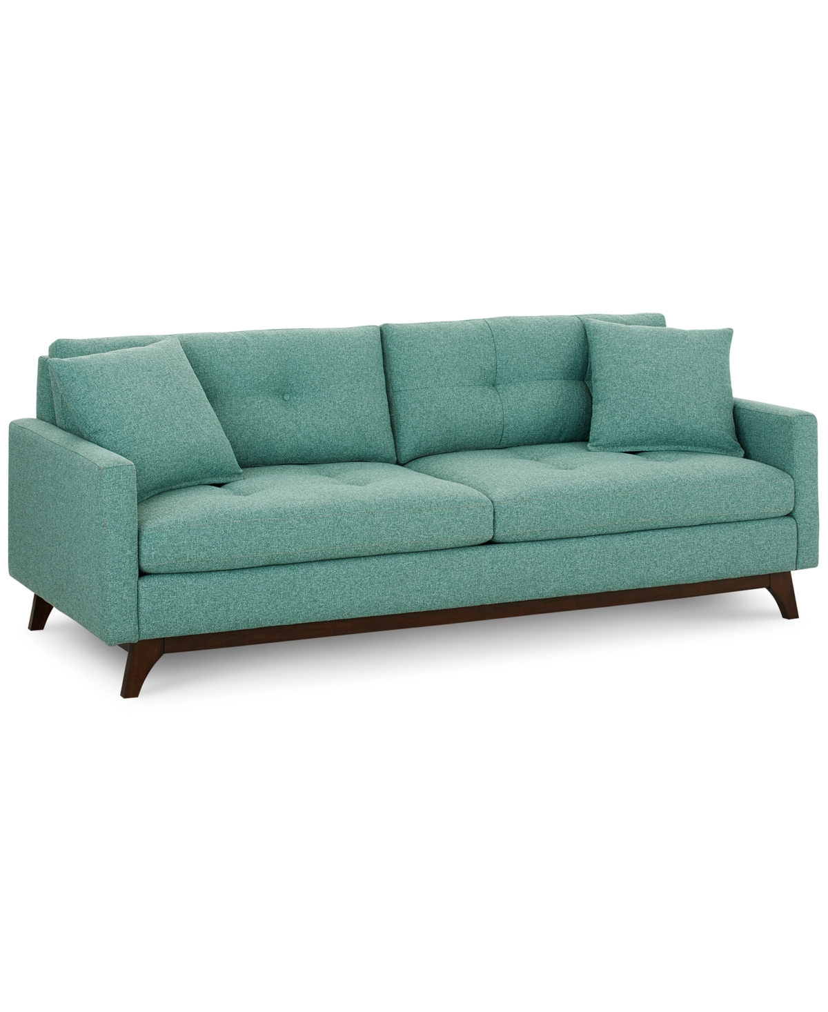 Macy's Nari 83" Fabric Tufted Sofa, Created For  In Steel