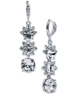 Givenchy - Crystal Triple Drop Earrings