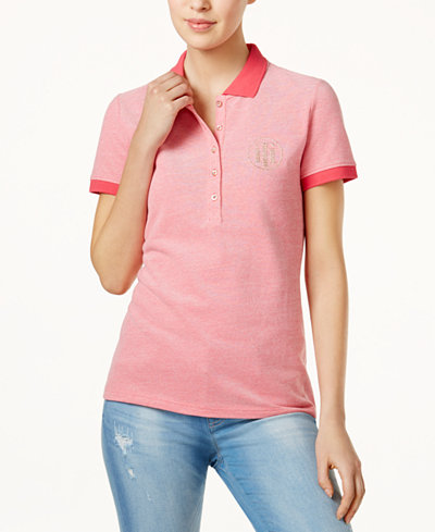 Tommy Hilfiger Cotton Polo Top, Only at Macy's