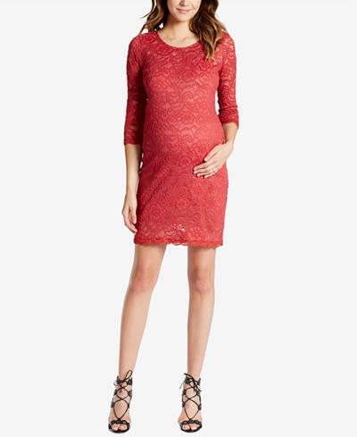 Jessica Simpson Maternity Lace Sheath Dress