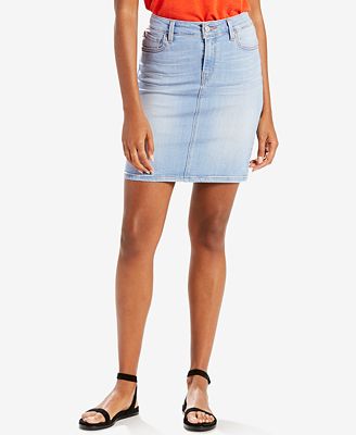 levi blue jean skirt