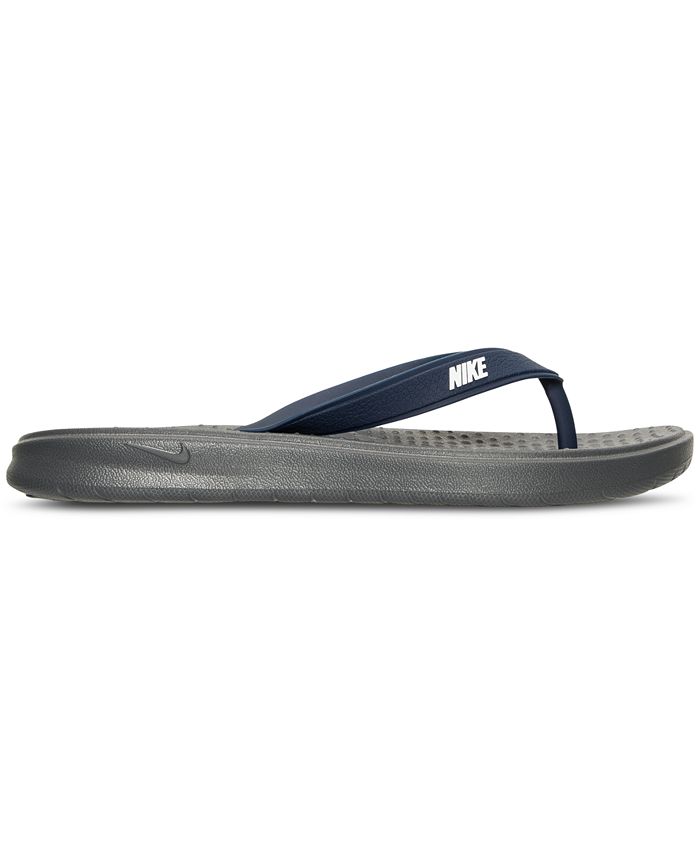 Nike Men's Solay Thong Sandals from Finish Line - Macy's
