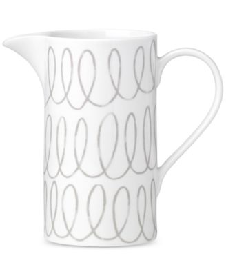 kate spade new york Charlotte Street Grey Pitcher - Macy's