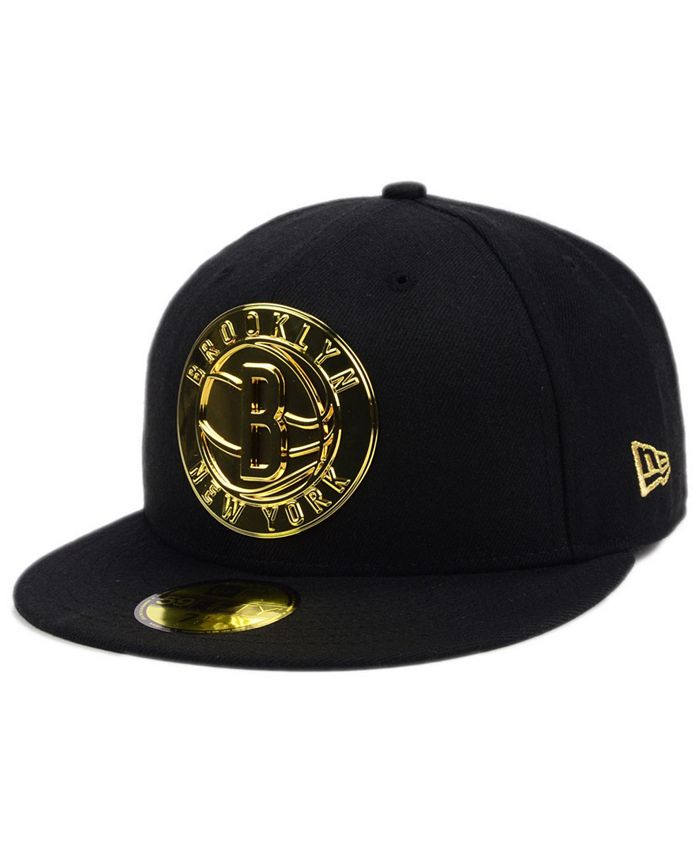 New Era Brooklyn Nets Current O'Gold 59FIFTY Cap - Macy's