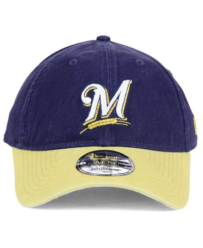 Casquette New Era 9TWENTY Milwaukee Brewers - Bleu Femme - Réglable - Occasion