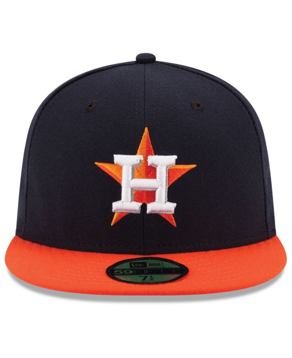 Shop New Era Houston Astros Authentic Collection 59fifty Cap In Navy,orange