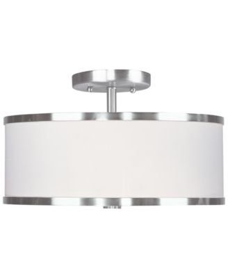 Livex - Park Ridge Brushed Nickel 2-Light Ceiling Mount