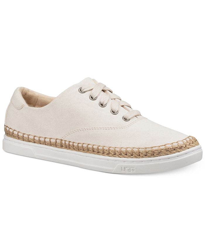 UGG® Eyan Canvas Lace-Up Sneakers - Macy's