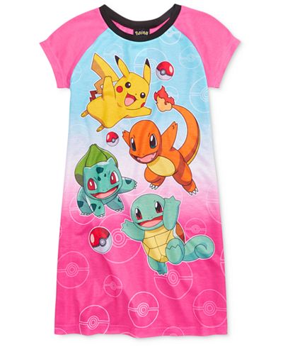 AME Pokémon Nightgown, Little Girls (2-6X) & Big Girls (7-16)