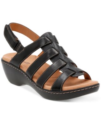 Clarks delana curve wedge sandal best sale