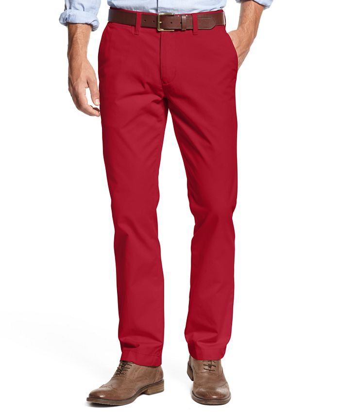 Tommy hilfiger custom fit chino sale