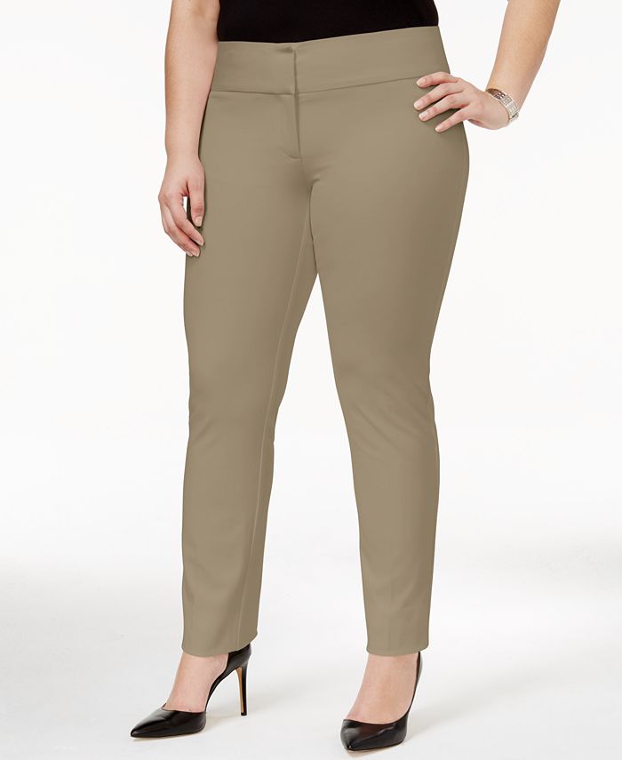 Alfani Plus Size Straight-Leg Pants, Created for Macy's - Macy's