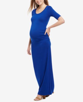 Motherhood Maternity Ruched Maxi Dress - Macy's