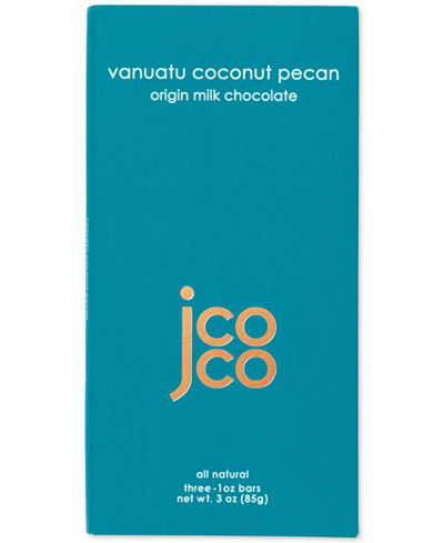 Seattle Chocolates jcoco Vanuatu Milk Chocolate Coconut Pecan Bars