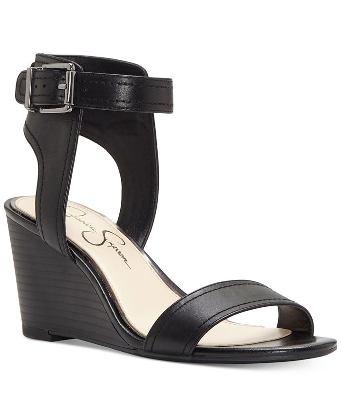 Jessica Simpson Cristabel Two-Piece Wedge Sandals - Macy's