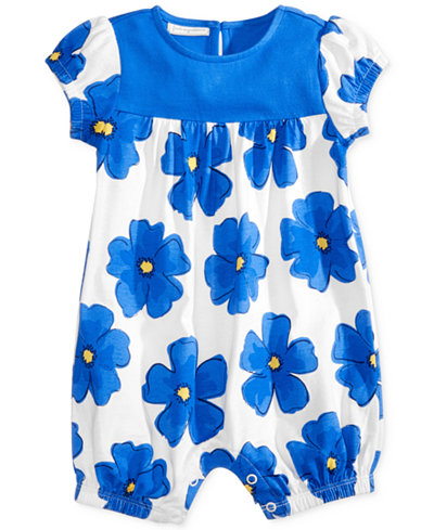First Impressions Floral-Print Cotton Romper, Baby Girls (0-24 months), Only At Macy's