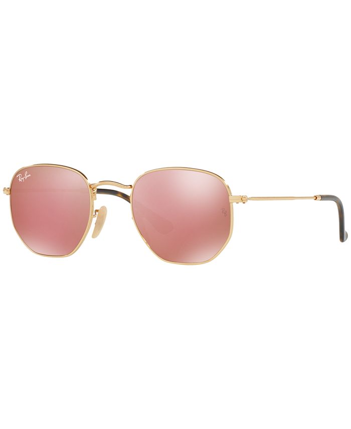 Ray-Ban HEXAGONAL FLAT LENS Sunglasses, RB3548N 54 & Reviews - Sunglasses  by Sunglass Hut - Handbags & Accessories - Macy's