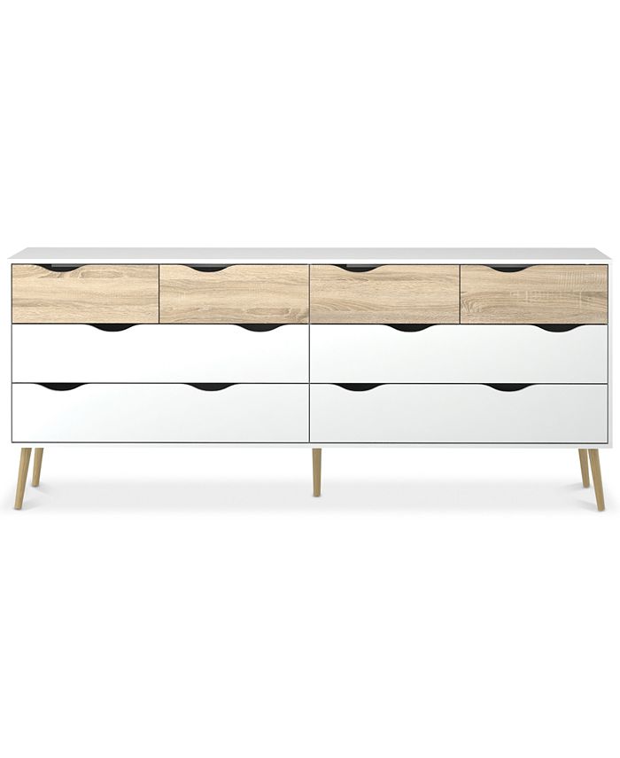 Tvilum Sorena 8 Drawer Dresser, Quick Ship Macy's