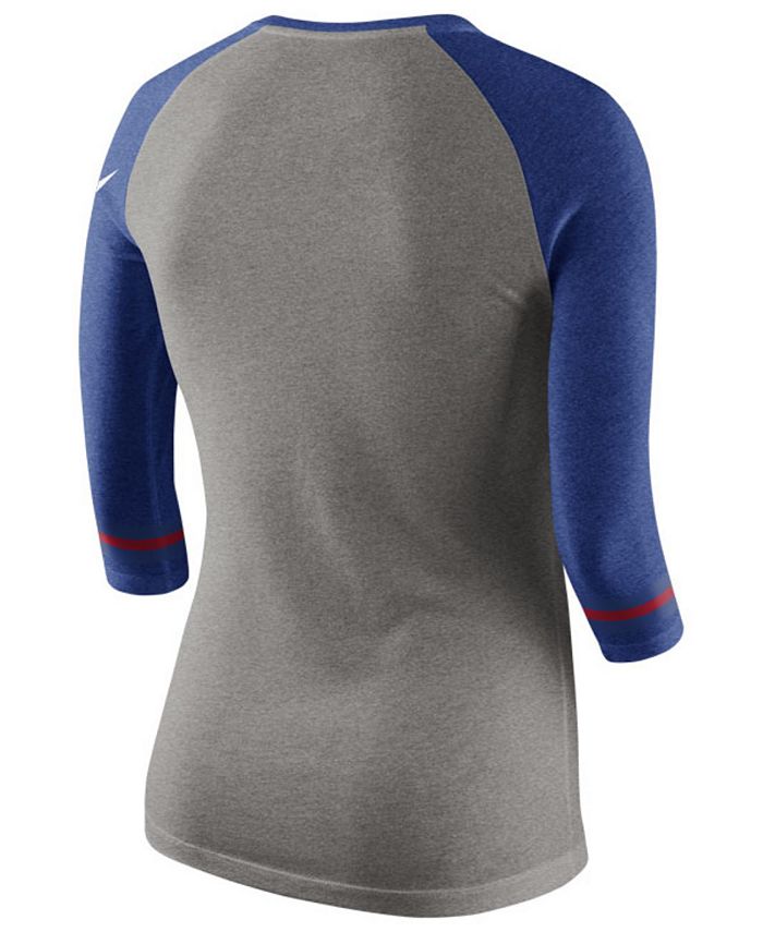 Nike Women's Chicago Cubs Tri Raglan T-Shirt - Macy's