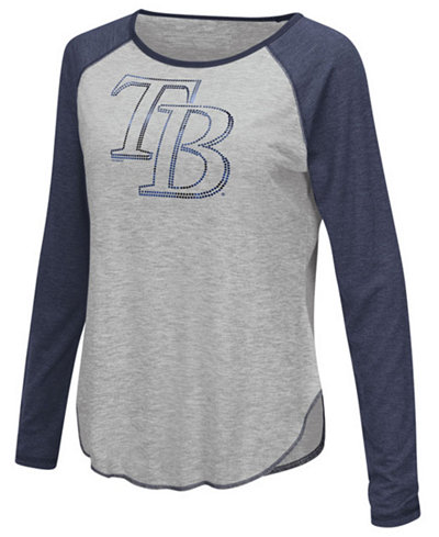 Touch by Alyssa Milano Women's Tampa Bay Rays Line Drive Long Sleeve T-Shirt