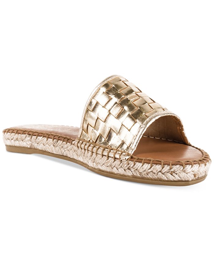 Andre Assous Sari Metallic Slide Sandals - Macy's