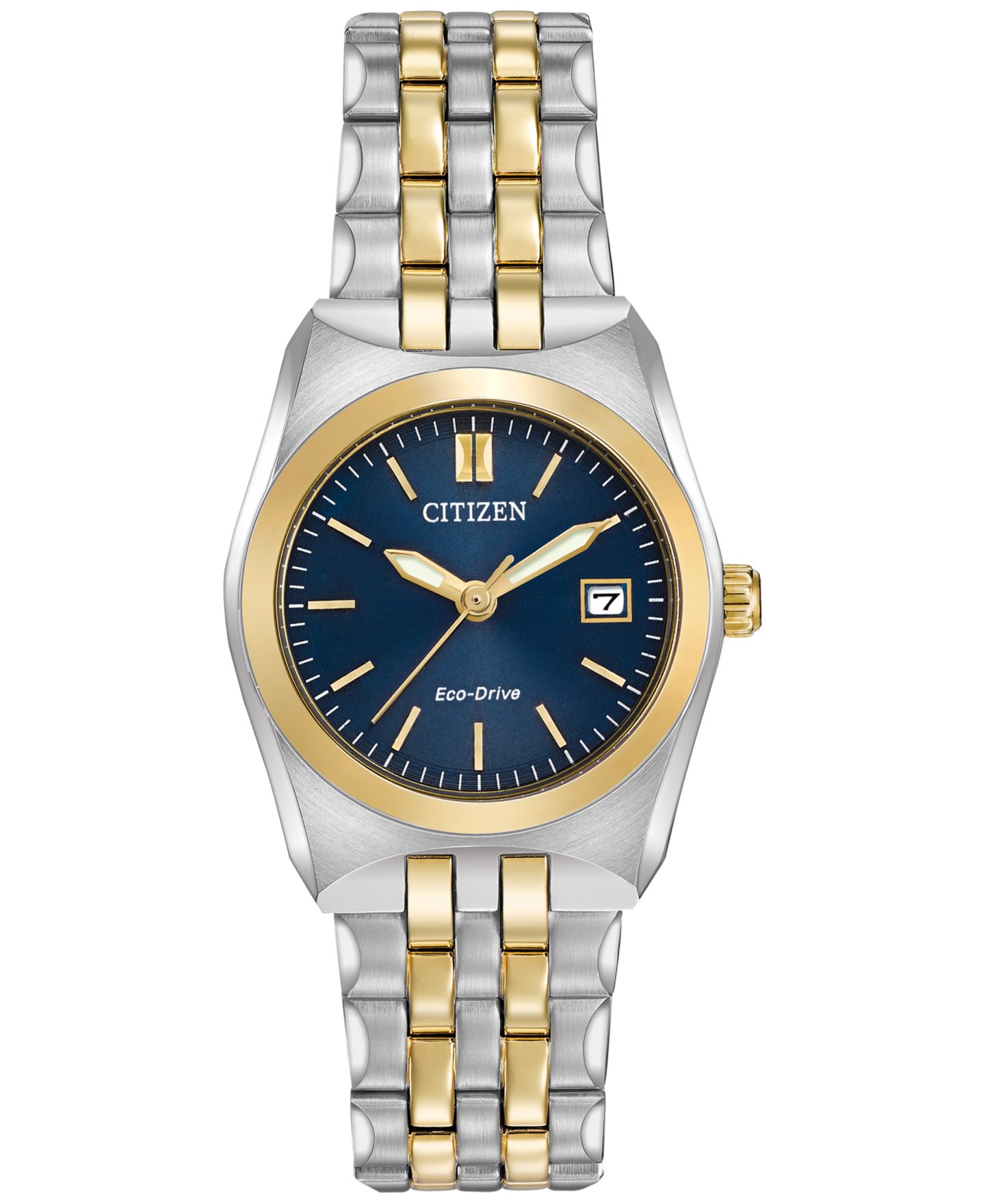 Женские часы Citizen Eco-Drive Two-Tone Stainless Steel Bracelet Watch 28mm EW2294-53L — фото 1