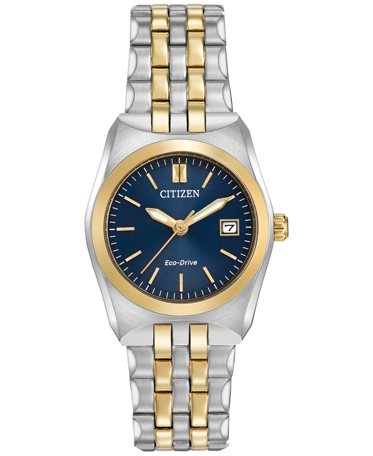Women's Eco-Drive Two-Tone Stainless Steel Bracelet Watch 28mm EW2294-53L - Two-Tone