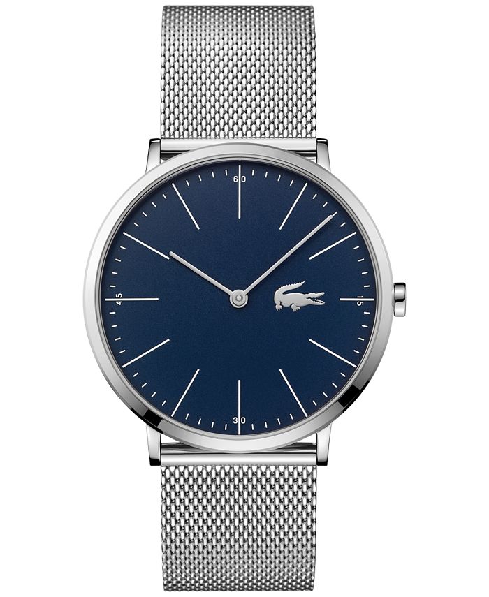 Tegne forsikring Elegance Begravelse Lacoste Men's Moon Stainless Steel Mesh Bracelet Watch 40mm 2010900 &  Reviews - All Fine Jewelry - Jewelry & Watches - Macy's