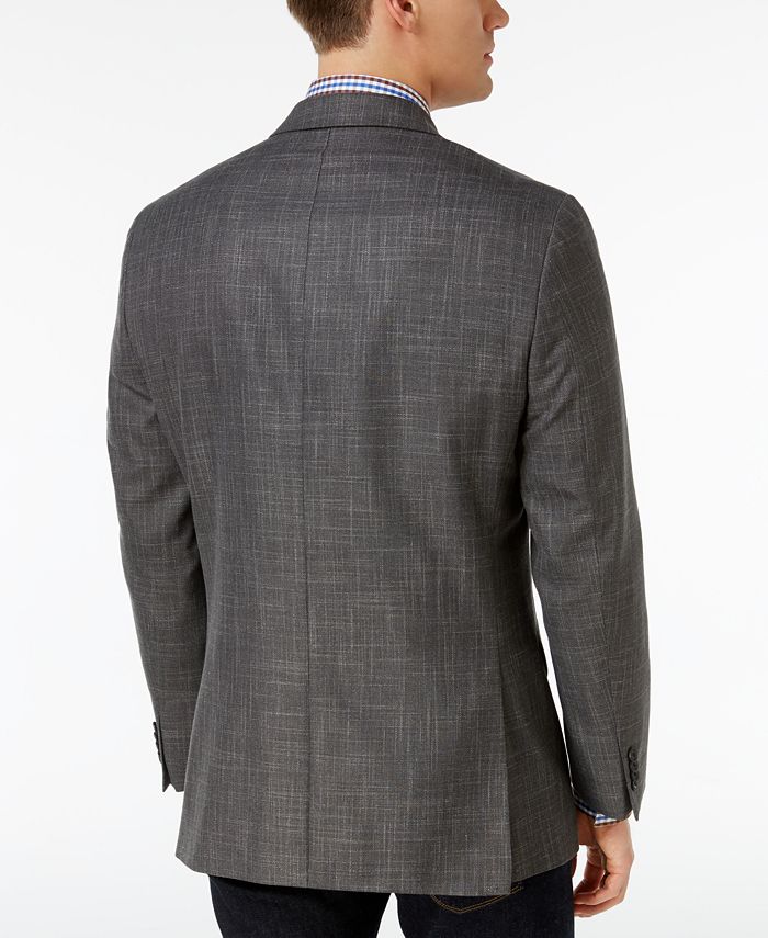 Michael Kors Men's Classic-Fit Gray Check Sport Coat - Macy's