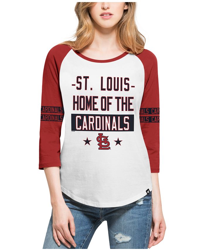47 Brand Women's St. Louis Cardinals Triple Crown Raglan T-Shirt