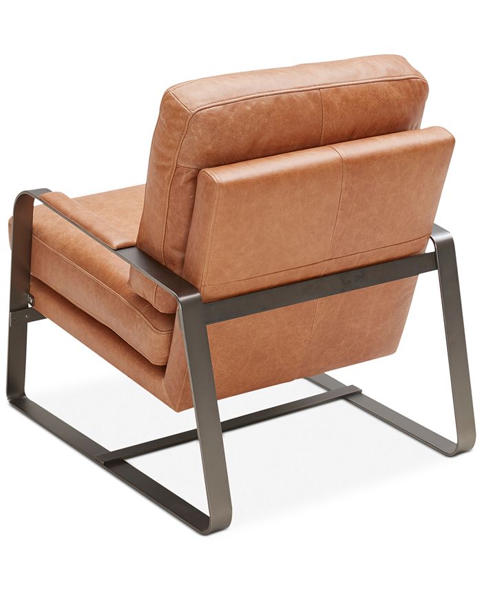 Furniture Jollene 27" Leather Accent Chair, Created for Macy's Macy's