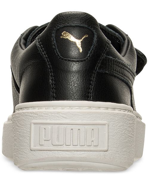 puma basket platform strap