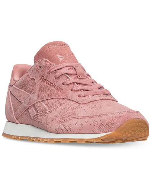 Reebok Women's Classic Leather Exotic Casual Sneakers from Finish Line & Reviews Finish Line