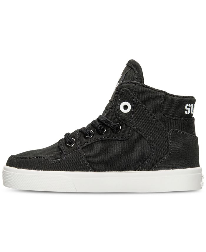 SUPRA Toddler Boys' Vaider Casual Skate High Top Sneakers from Finish ...