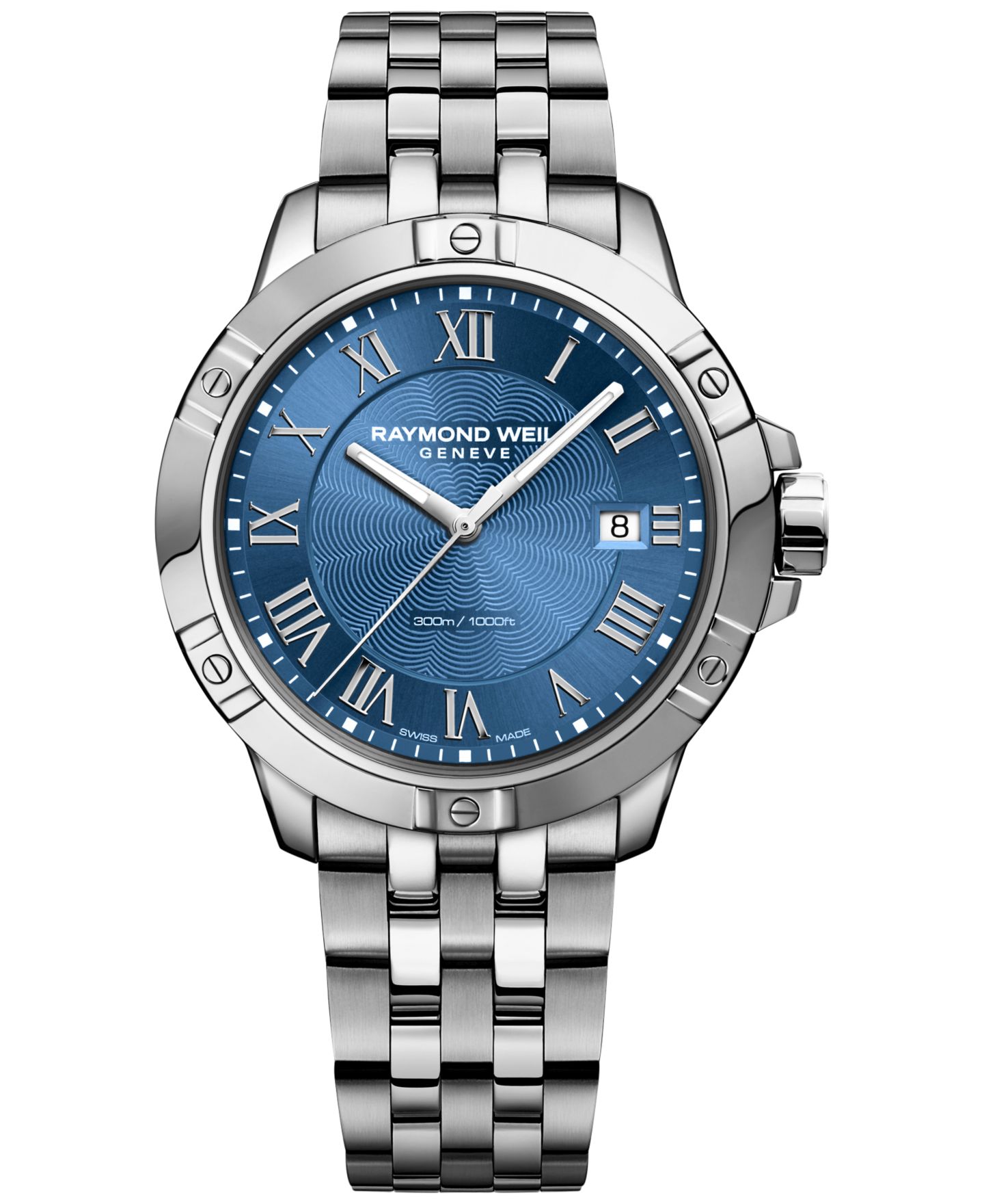 Мужские часы Raymond Weil Swiss Tango Stainless Steel Bracelet Watch 41mm 8160-ST-00508 — фото 1