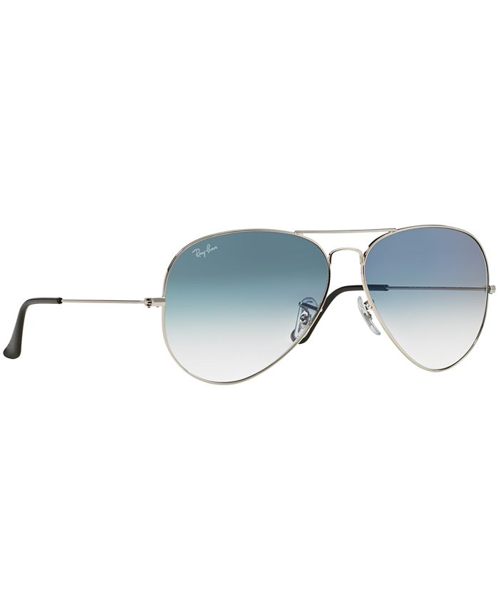 Ray-Ban Sunglasses, RB3025 55 AVIATOR GRADIENT - Macy's