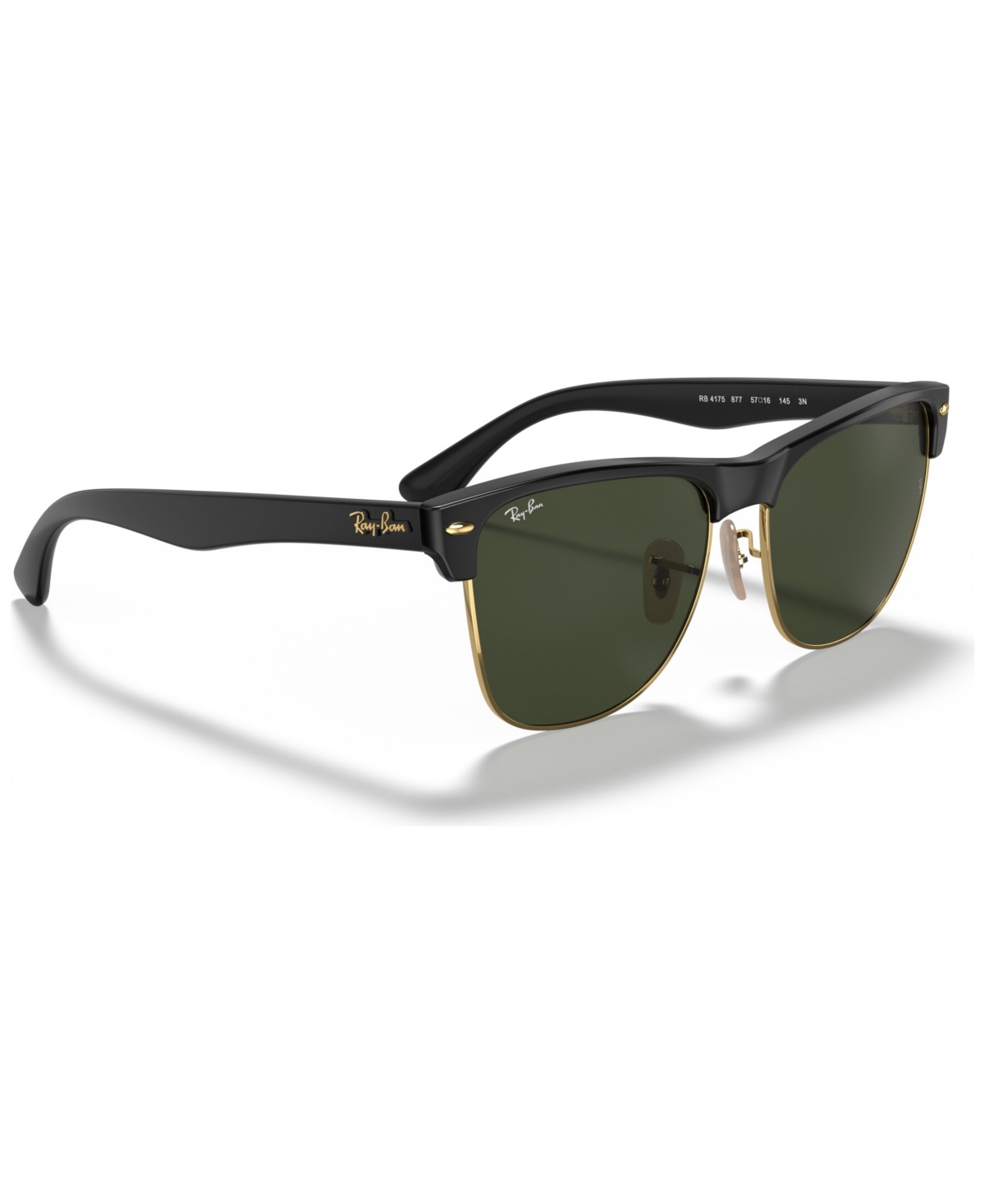 Ray Ban Rb2242 Wayfarer Oval Sunglasses In Black Shiny,green