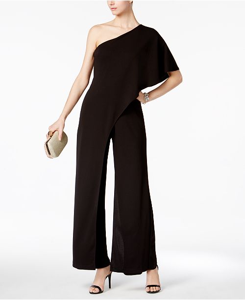 Adrianna Papell One Shoulder Jumpsuit Reviews Pants Leggings