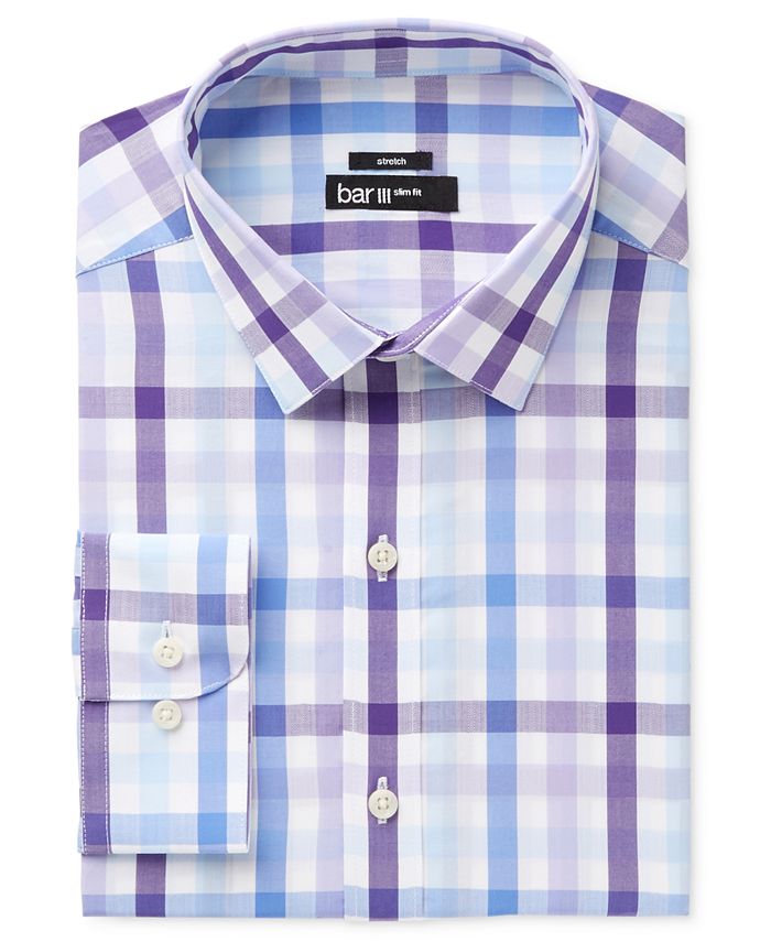 Macy's purple dress discount shirt