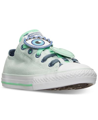 Converse Little Girls' Chuck Taylor Loopholes Emoji Lo Casual Sneakers from Finish Line