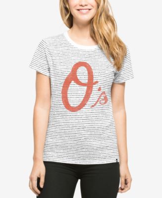47 Brand / Women's Baltimore Orioles Black Glitter Rival V-Neck T-Shirt