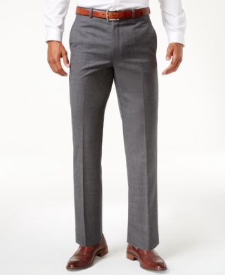 Lauren Ralph Lauren Solid Ultraflex Classic-Fit Dress Pants - Macy's
