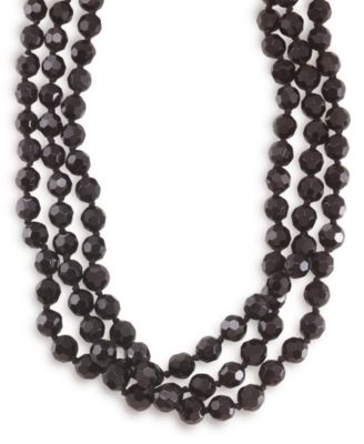 Carolee - Necklace, Jet Bead Long Rope